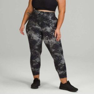 lululemon Base Pace High-Rise Tight 25" Ink Vapor Ice Grey Multi Size 6 NWT